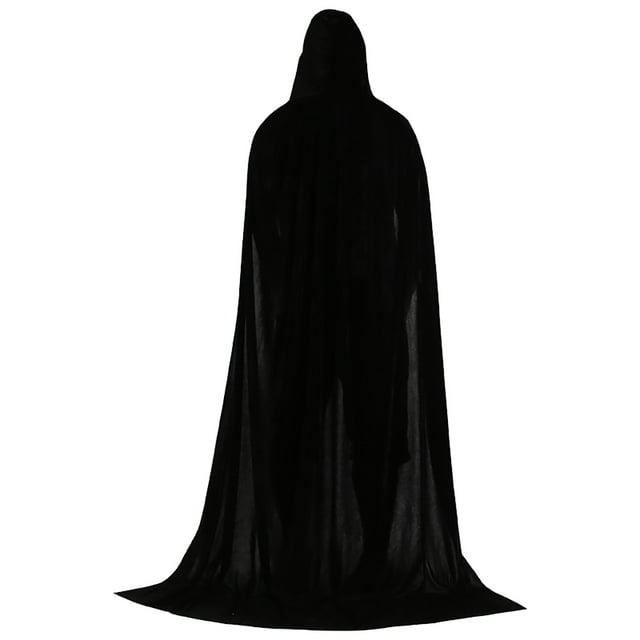 Unisex Velvet Witch Cape for Celebrations Versatile Solid Color Design Ideal for Themed Parties and Role Play Activities