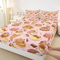 thumbnail image 4 of Erosebridal Capybara Full Size Sheets For Cartoon Rodent Animals,Sweet Dessert Ice Cream Bed Sheets For Kids Girls 4 Pieces, 4 of 6