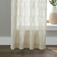 thumbnail image 4 of Better Homes & Gardens Clipped Geo Polyester Cotton Sheer Single Panel Curtain, Rod Pocket/Back Tab, Beige, 54"x84", 4 of 6