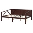 thumbnail image 6 of Harper & Bright Designs Full Size Wooden Daybed with Sturdy Frame and Side Rails, Living Sofa Bed for Guest Room, Espresso, 6 of 9