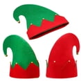 thumbnail image 4 of Moon Boat Juego de 3 zapatos con sombrero de fieltro de elfo navideño, cascabeles, regalos para fiestas navideñas, regalos, accesorios (adulto) JM, 4 of 4