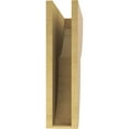 thumbnail image 4 of 5"W x 20"D x 20"H Thin Crestline Rough Cedar Woodgrain TimberThane Corbel, Primed Tan, 4 of 6