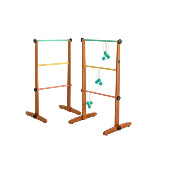 Viva Sol Premium Outdoor Ladderball Game Includes 2 Ladder Target and 6 Golf Ball Bolas