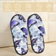thumbnail image 2 of Balery Butterflies Pantuflas de Casa de Felpa Silenciosas con Diseño Estampado, Zapatillas Cómodas Antideslizantes de Algodón para Interior-Large, 2 of 8