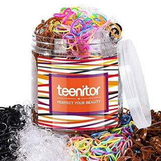 Clear Elastic Hair Bands, Teenitor 2000pcs Mini Hair Rubber Bands with a  Box, Soft Hair Elastics Ties Bands 2mm in Width and 30mm in Length