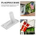 thumbnail image 3 of NICEXMAS Flag Pole Bracket Nicexmas Adhesive White Plastic for Garden Holiday Flags, 3 of 8