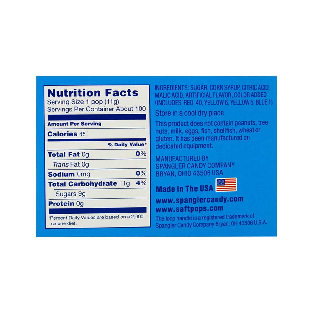Saf-T-Pops, Allergen Free, Lollipops, 100 count