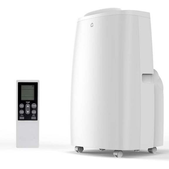 IdealHouse 14,000 BTU Inverter Portable Air Conditioner - Dual Hose, Cools & Heats Up to 750 Sq. Ft., Dehumidifier, Ultra-Quiet Sleep Mode, Easy Window Installation Kit