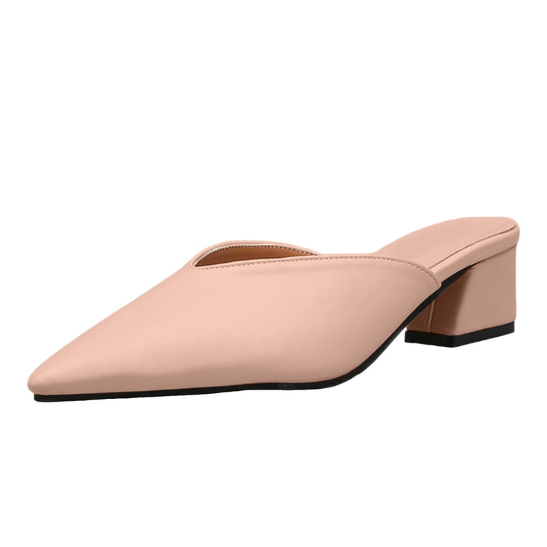 Rokment Mules Dress Shoes for Women Ladies Fashion Leather Pointed Toe Chunky Mid Heels Backless Oxford Pumps Sandals, Women's, Size: 7.5, Brown Rokment Mules Dress Shoes for Women Ladies Fashion Leather Pointed Toe Chunky Mid Heels Backless Oxford Pumps Sandals, Women's, Size: 7.5, Brown