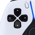 thumbnail image 5 of Replacement Three-Tone Black & Clear w/White Symbols D-pad Face Buttons for PS5 BDM 010/020/030/040, 5 of 10