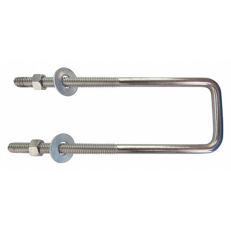 

2PC ZoroSelect U-Bolt 3/8-16 Steel Zinc