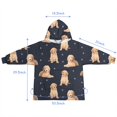 thumbnail image 7 of Goldendoodle Dog Blanket Hoodies for Kids 6-13YR Oversize Wearable Blanket Hoodies for Boys Girls Teens, 7 of 7
