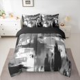thumbnail image 2 of Castle Fairy Abstract Graffiti Boy Girl Bedding Comforter Set 7 Pieces,Vintage Aesthetic Full Bedding Set Lightweight,Minimalist Geometric Plaid Fitted Sheet Flat Sheet,Breathable Home Decor, 2 of 8