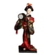 thumbnail image 1 of Muñeca kimono de geisha japonesa de 9 pulgadas para sala de estar, mesa y oficina. Negro y rojo, 1 of 9