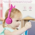 thumbnail image 5 of VIVEFOX Kids Headphones, 2 in 1 Cat/Bunny Ear Headphones On-Ear Headphones, Volume Limited Headsets Best Gift for Kids(Pink), 5 of 6