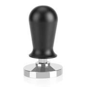 Black 304 Stainless Steel Flat Base Coffee Tamper,Powder Pressing Tamping Tool for Kitchen Cafe Restaurant Bar2 Sizes 58mm