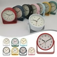YLLSF Metal alarm clock swing small turn clock alarm clock 3 inch