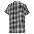 thumbnail image 5 of Plaid Shirts for Women Button Down Shirt Lapel Neck Casual Loose Womens Summer Tops, 5 of 8