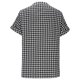 thumbnail image 4 of Camisas de Manga Larga para Mujeres Cuello en V de Ajuste Suelto Botón de Manga Corta Lino Túnica Blusa Cuadrado, 4 of 8