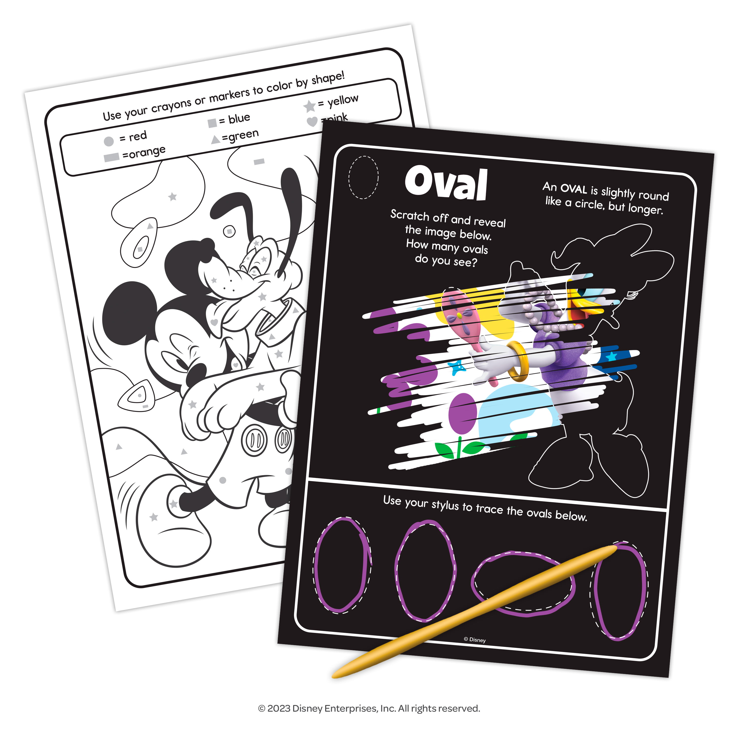 Mickey Mouse Scratch Art for Kids, Toddlers - Bundle with Scratch Book for  Kids Featuring Mickey Mouse Plus Mickey Mess Free Imagine Ink, More 