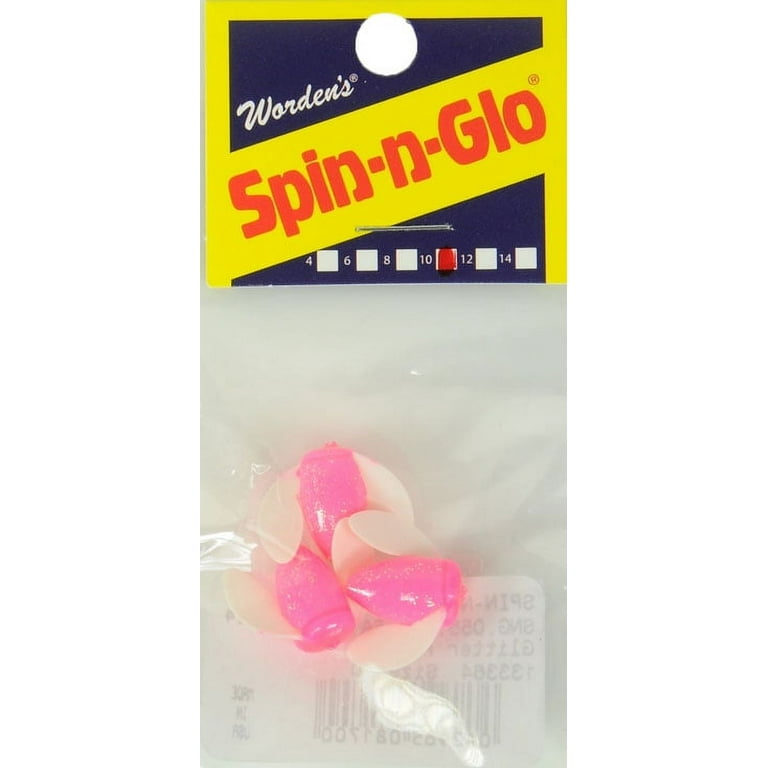 Yakima Bait Worden's Spin-N-Glo 9/16 Drift Bobbers, Glitter Pink, Size 10,  3 Count