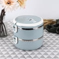 thumbnail image 4 of Fiambrera Fiambrera Portátil de Acero Inoxidable Azul con Aislamiento Térmico Fideos de Arroz Fiambrera Contenedor de Alimentos Bento Box ANGGREK Otros, 4 of 8