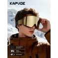 thumbnail image 2 of KAPVOE Magnetic Ski Goggles Snowboard Goggles for Men Women Snow Glasses OTG Anti Fog 1OO% UV Protection, 2 of 6