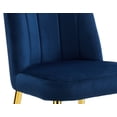 thumbnail image 5 of Chic Home Cherisa Velvet Upholstered Channel Quilted Dining Chair (Set of 2), Navy, 5 of 5