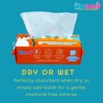thumbnail image 3 of KidEasy Baby Dry Wipes |100% Pure Cotton Use Dry Or Add Water To Make Chemical free Wet Wipe| Fragrance free, Chemical free | Nurturing rash resilience, 1 pack (100 Wipes Total), 3 of 6