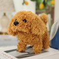 thumbnail image 2 of STPToys Interactive Puppy Plush Stuffed Animal Toys,Electronic Walking Barking Dolls Playtime Companion Cuddly Toys Birthday Gift - Brown, 2 of 6