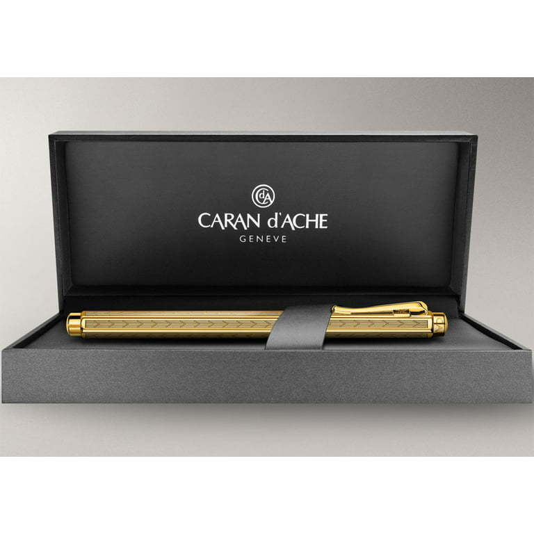 Caran D'Ache Swiss Gold-Plated Ballpoint Pen Available For