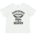 thumbnail image 3 of Inktastic Handpicked for Earth by My Nana in Heaven with Angel Wings Boys or Girls Baby T-Shirt, 3 of 5