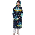 thumbnail image 2 of Ropa de cama Ropa infantil Albornoz grueso con capucha alargado Pijamas de terciopelo para niñas Camisón de poliéster para niñas, 2 of 7