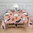 thumbnail image 3 of Horror Pumpkin Ghost Square Table Cloth Wrinkle Resistant Washable Happy Halloween Tablecolths Tablecloth for Dining Kitchen Restaurant Birthday (60x60 Inch), 3 of 6