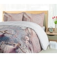 thumbnail image 3 of Ambesonne Ballerinas Duvet Cover Set, Dreamy Ballet Dancers, King, Pink Blush Blue Grey, 3 of 4