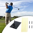 thumbnail image 1 of Juego de palos de alineación para Golf, estera de ayuda para entrenamiento, práctica de ejercicio, placa de práctica, entrenador de Golf para golpear, 1 of 8