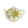thumbnail image 3 of Gourmet Art 4-Piece Ikat Palm Teapot Shaped Tea Bag Holder Set/Spoon Rests, 3 of 5