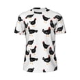 thumbnail image 5 of Wukai Funny Chicken Print Men's Short-Sleeved Mesh T-Shirt,Quick-Dry Short Sleeve Workout T-Shirt-4X-Large, 5 of 8