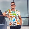 thumbnail image 4 of Fotbe Animals Camiseta Polo de Golf para Hombre con Estampado – Camisa Deportiva Transpirable con Cuello Abotonado-Small, 4 of 6