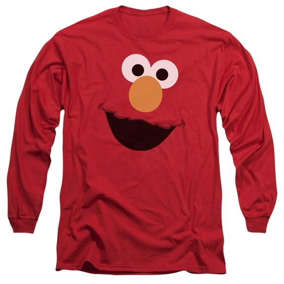 Sesame Street - Elmo Face - Long Sleeve Shirt - Medium