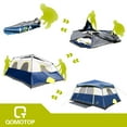 thumbnail image 5 of QOMOTOP Camping Tent, 8 Person Instant Cabin Tent, Easy Setup in 60 Seconds, Weatherproof Family Tent for Camping, Outdoors & Travel, with Ventilated Windows, 5 of 6