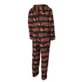 thumbnail image 3 of Men's Concepts Sport Brown Cleveland Browns Shuffle All-Over-Print Microfleece Full-Zip Union Suit, 3 of 3
