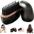 thumbnail image 1 of Glambrush Mini Hair Straightener,2-In-1 Mini Cordless Hair Straightener Comb With 3 Heat Settings,30s Fast Heating,Anti-Scald Shell,Hair Straightener For All Hair Types,Travel,Home Use (Black), 1 of 8