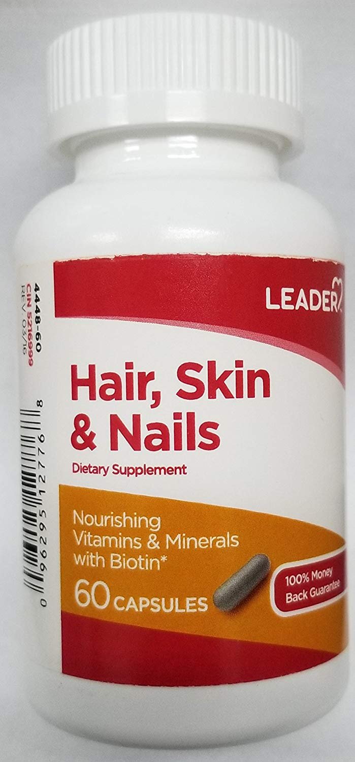 Leader Hair, Skin, & Nails, 60 Capsules Each