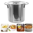 thumbnail image 2 of Omeite Stainless steel soup bucket brine bucket porridge bucket stew pot (25cm), 2 of 7