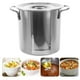 thumbnail image 4 of EeaseMX Olla de acero inoxidable de gran capacidad, cubo para salmuera con tapa (plateada), 4 of 7