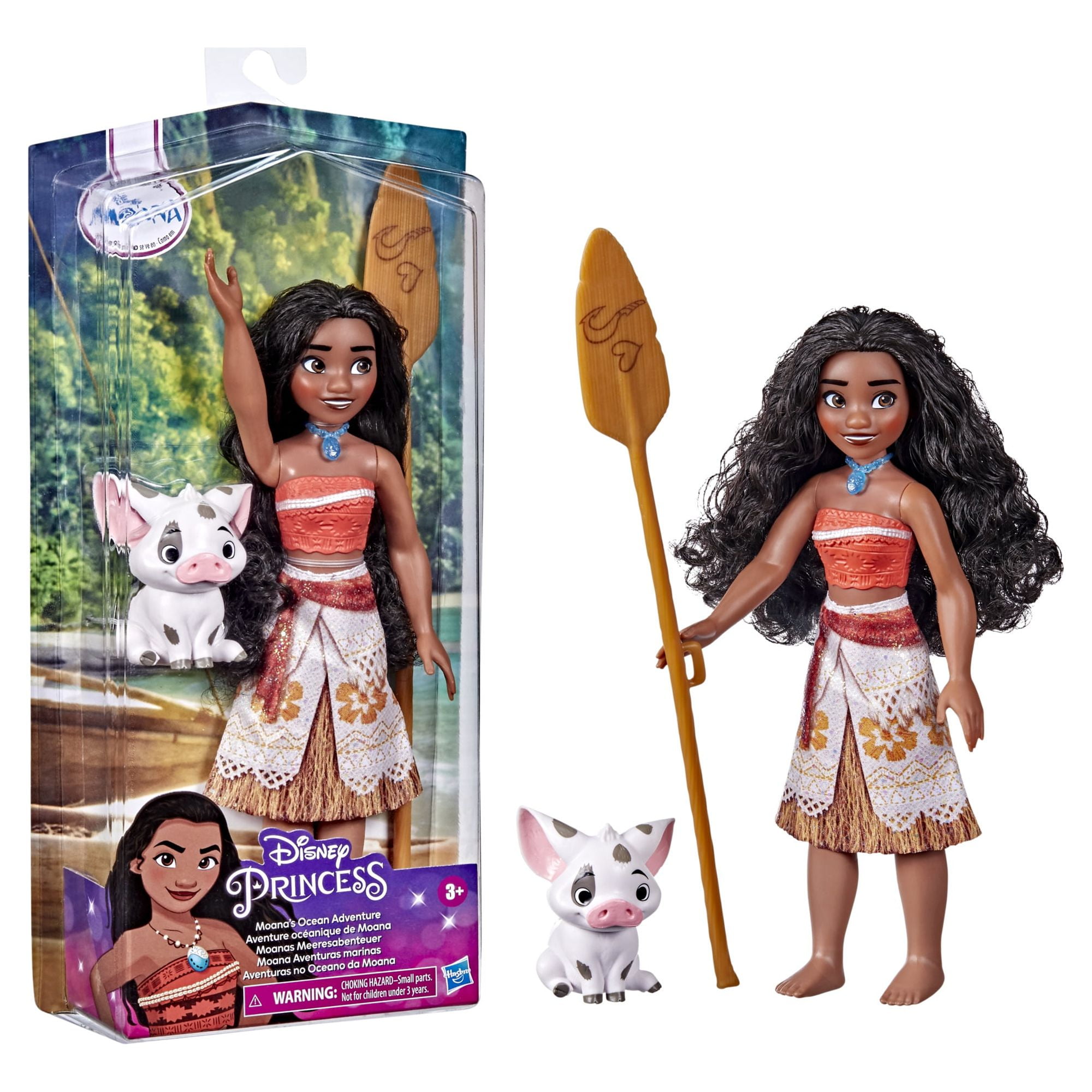 Disney Princess Moana's Ocean Adventure with Doll and Pua