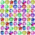 thumbnail image 1 of 216 Pieces Light Up Rings 6 Style Flashing Glow in the Dark Jelly LED Rings Bumpy Rubber Blinking Light Up Party Favor for Dance Raves Parties Prizes, 1 of 8