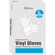 Brittny Vinyl Gloves 6 Pieces/Box Large