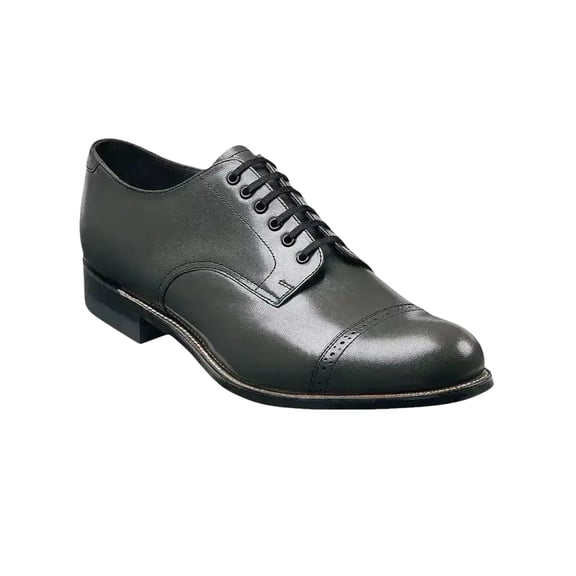 00012, Stacy Adams Leather Shoes Madison Lace Up Cap Toe All colors